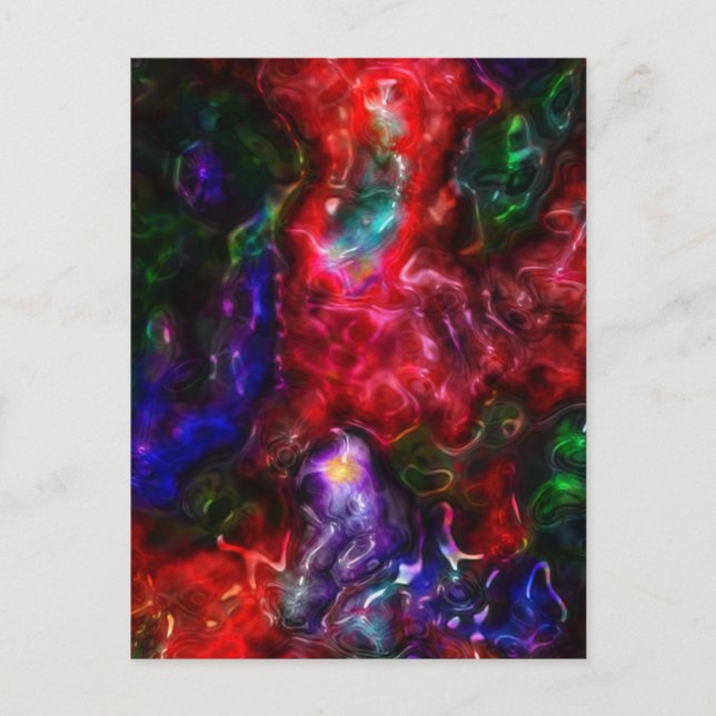 Blobular Rainbow Postkarte (Vorderseite)