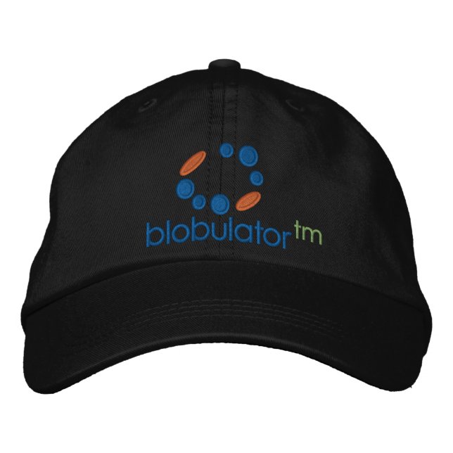 Blobulator bestickt Hat Version 1 Bestickte Baseballkappe (Vorderseite)