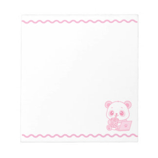 Bloc de Notas Cute Panda Notizblock