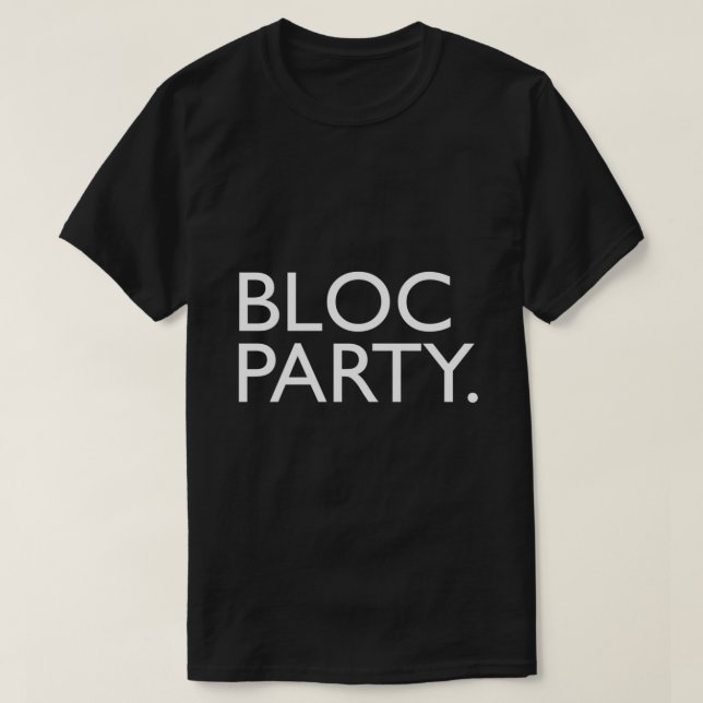 BLOC PARTY-Band-Logo white62.png T-Shirt (Design vorne)
