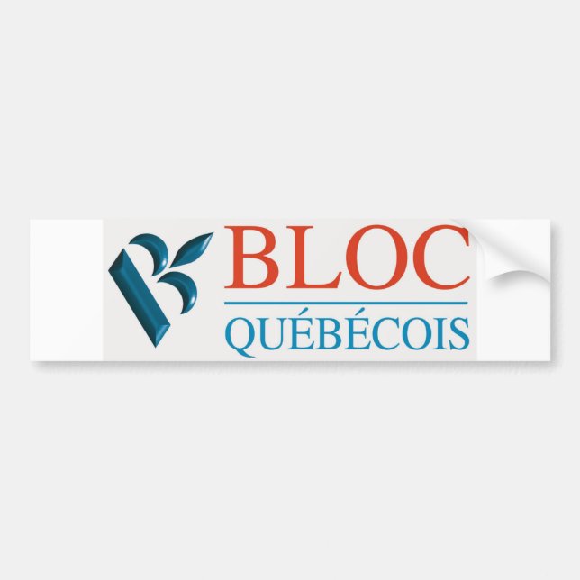 Bloc Québécois-Logo Autoaufkleber (Vorne)