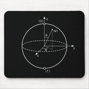 Bloch Bereich   Quantum biss (Qubit) Physik/Mathe Mousepad