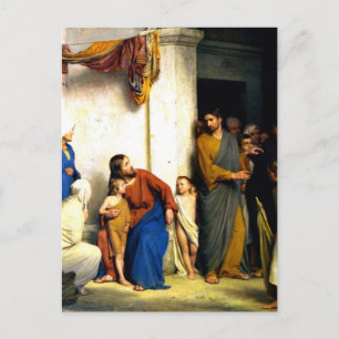 Bloch - Lass die kleinen Kinder auf mich Postkarte