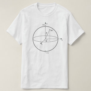 Bloch Sphere Quantenbit (Qubit) Physik / Mathema T-Shirt