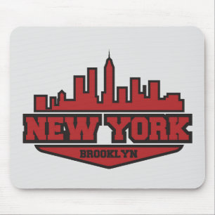 Block-Art-Skript Brooklyns New York Mousepad