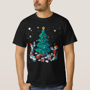 Block Brick Gebäude Abbildung Frohe Weihnachts Ma T-Shirt