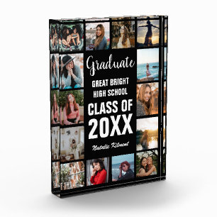 Block für das Schwarze Abschluss-Graduate-Collage-