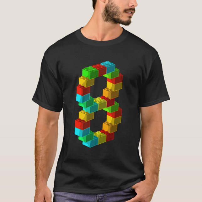 Block-Gebäude 8. 8 T-Shirt (Vorderseite)