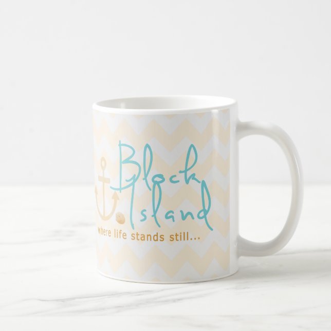 Block-Insel-Geschenk Tasse (Rechts)