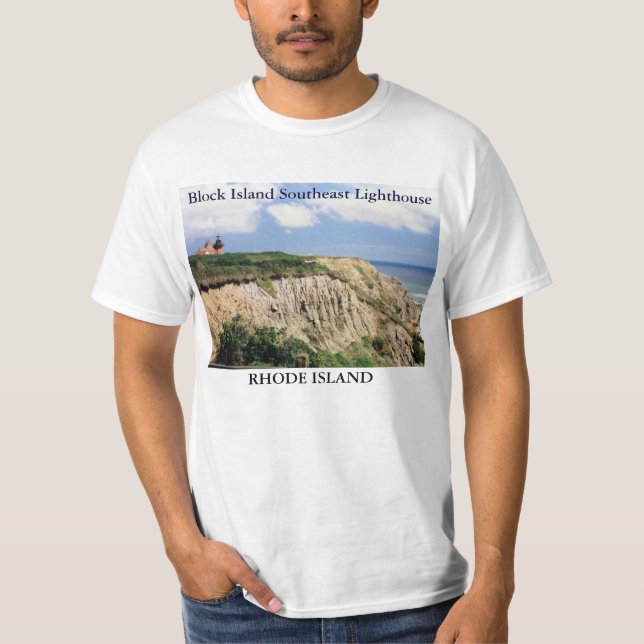 Block-Insel-Südostleuchtturm, RI T - Shirt (Vorderseite)