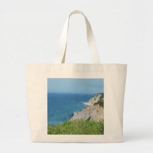 Block Island Bluffs - Block Island, Rhode Island Jumbo Stoffbeutel