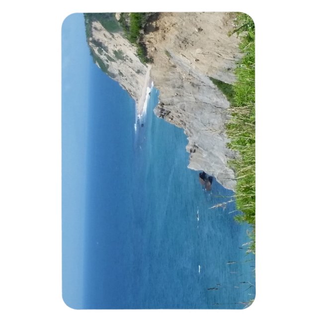 Block Island Bluffs - Block Island, Rhode Island Magnet (Vertikal)