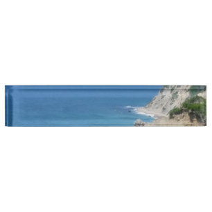 Block Island Bluffs - Block Island, Rhode Island Namensplakette