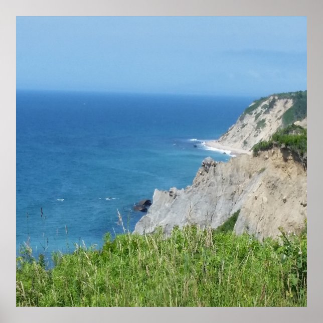 Block Island Bluffs - Block Island, Rhode Island Poster (Vorne)