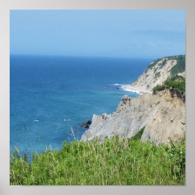 Block Island Bluffs - Block Island, Rhode Island Poster (Vorne)