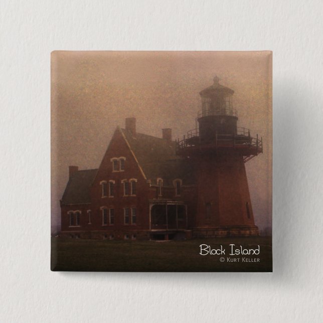 Block Island Lighthouse Button (Vorderseite)