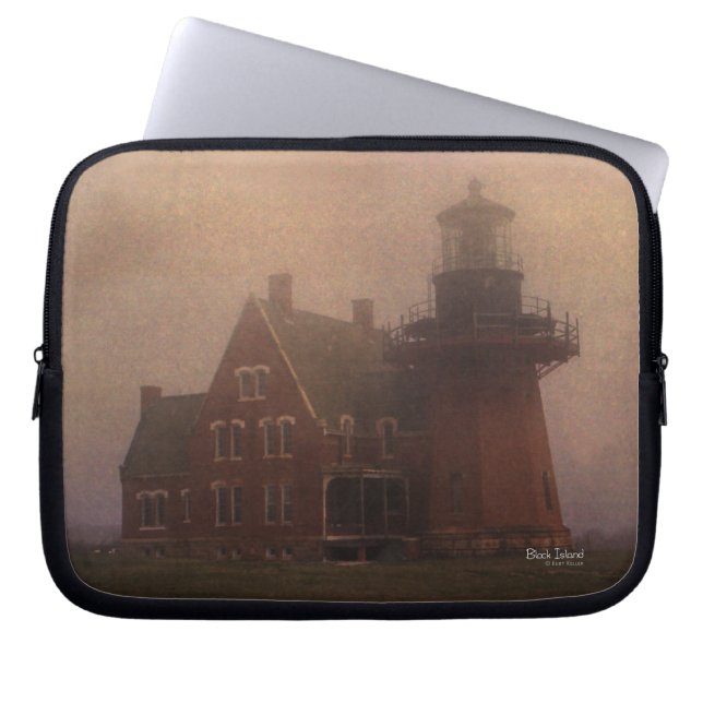Block Island Lighthouse Laptopschutzhülle (Vorderseite)