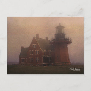 Block Island Lighthouse Postkarte