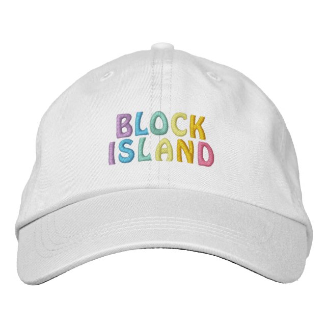BLOCK ISLAND Mütze Bestickte Kappe (Vorderseite)