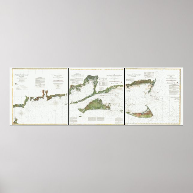 Block Island, Nantucket und Martha’s (png) Poster (Vorne)