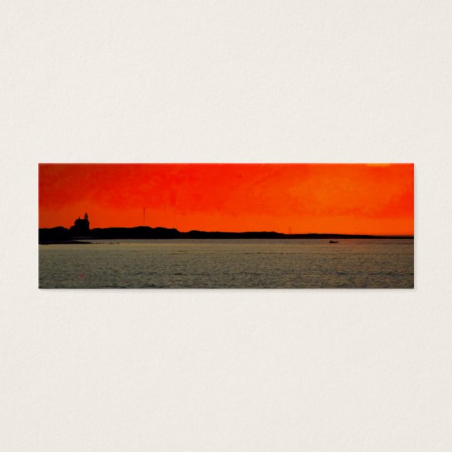 Block Island North Lighthouse bei Sunset Painting (Vorderseite)