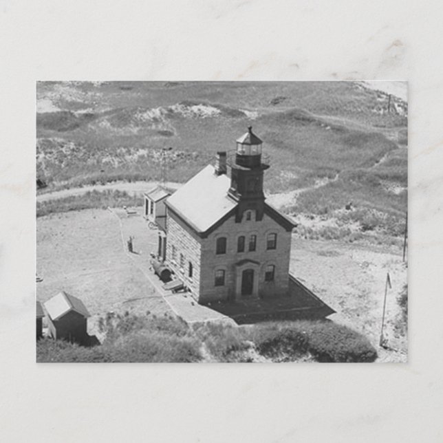 Block Island North Lighthouse Postkarte (Vorderseite)