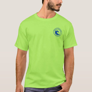 Block Island RI Blue Ocean Wave Circle Design T-Shirt