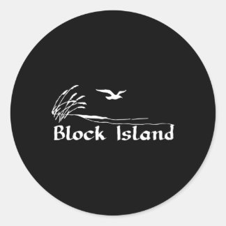 Block Island Runder Aufkleber