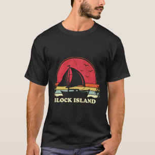 Block Island Segelboot Kapitän Sailor Sail T-Shirt