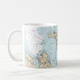Block Island Sound and Approach Nautical Chart Kaffeetasse