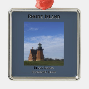 Block Island Southeast Light Schmuck Ornament Aus Metall