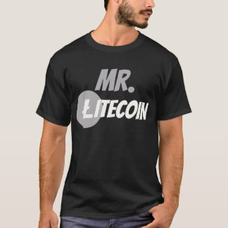 Block-Kette Cyrptocurrency Shirt Herr-Litecoin
