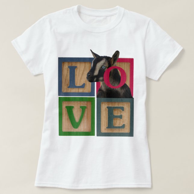 BLOCK-LIEBE-ZIEGE T-Shirt (Design vorne)