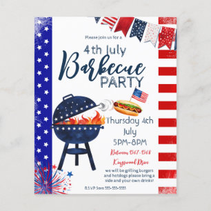 Block Party 4. Juli GRILLEN Party Nachbarn P Flyer