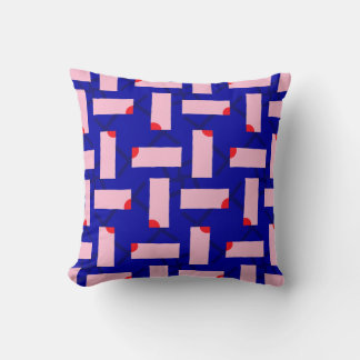 Block Theory Bold Pink & Cobalt Blue Kissen