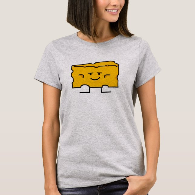 Block von Käse mac Milcheiweißfett T-Shirt (Vorderseite)