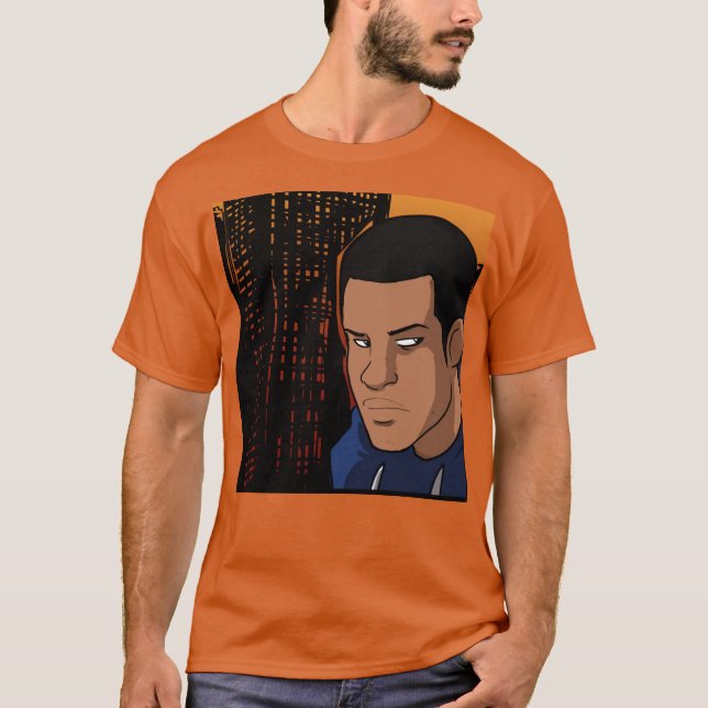 Block, zum der Aufmachung Supa coolen Mannes zu T-Shirt (Vorderseite)