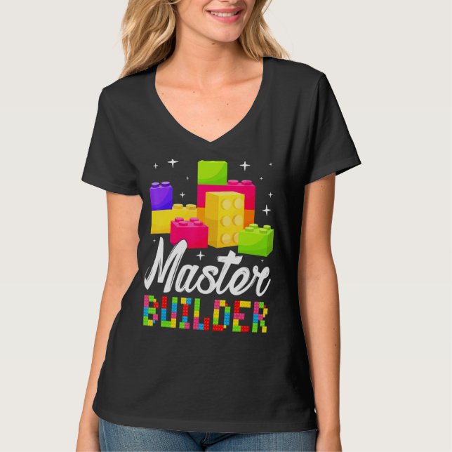 Blockbricks für Master-Gebäude-Blockschaltsteine K T-Shirt (Vorderseite)