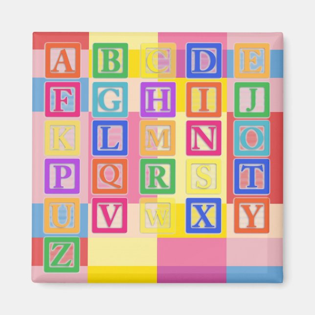 Blockbuchstaben Magnet (Vorne)