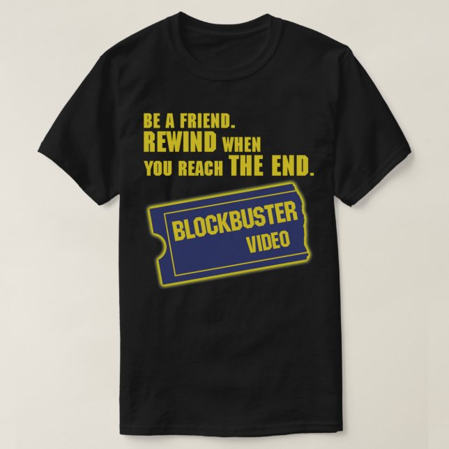 Blockbuster Video Merchandise Classic T - Shirt (Design vorne)