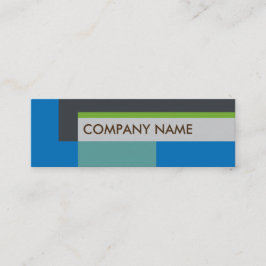 Blockdesign Mini BC, Grau Blue Visitenkarte