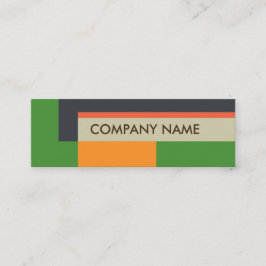 Blockdesign Mini BC, grau grün Visitenkarte