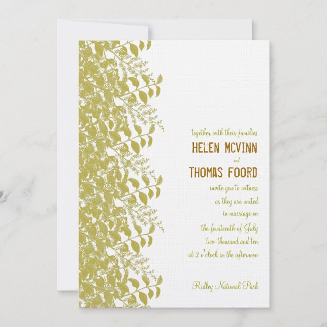 Blockdruck Einladung (Vorderseite)