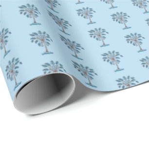 Blockdruck Palmettopalme  Geschenkpapier