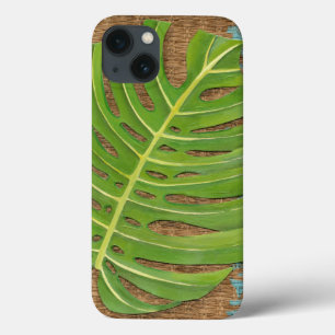 Blockdruckpalme auf Wicker-Hintergrund Case-Mate iPhone Hülle