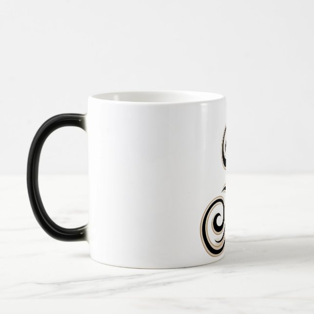 Blöcke mit weißen Buchstaben A Verwandlungstasse (Links)