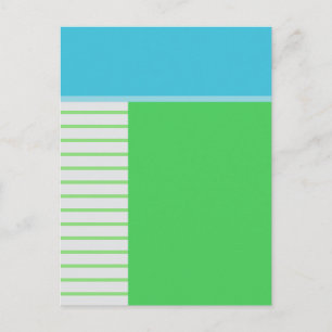 Blöcke & Streifen 2 abstraktes Design Postkarte