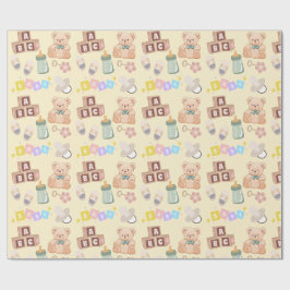 Blöcke und Spielzeuge Baby-Party Geschenkpapier
