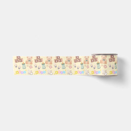 Blöcke und Spielzeuge Baby-Party Satinband