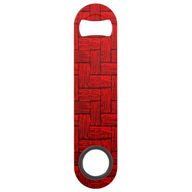 Blocker roter Flaschenöffner (Vorderseite)